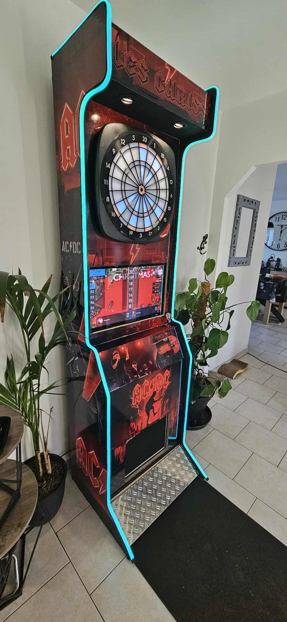 Borne de fléchettes électronique murale